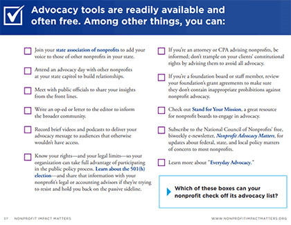 Advocacy Tools