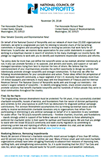 Letter to Incoming Chairs of Tax Committees
