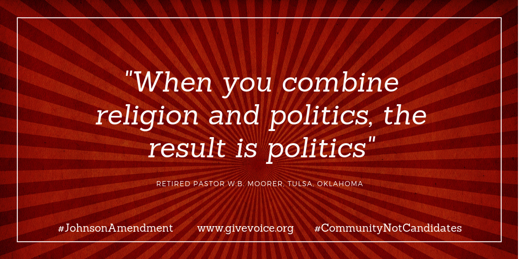 Johnson Amendment Quote 1