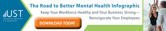 Advertisement for UST's mental health infographic.