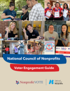Cover of the Nonprofit Voter Engagement Guide.