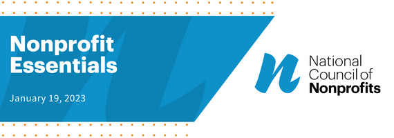 Nonprofit Essentials banner and the National Council of Nonprofits logo. 