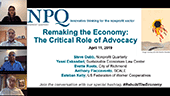 Remaking the Economy: The Critical Role of Advocacy