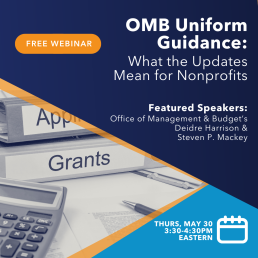 OMB Uniform Guidance Webinar Flyer.