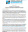 Thank You to Nonprofits