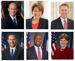 Senators Coons, Klobuchar, Lankford, Lee, Scott, and Shaheen