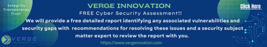 Advertisement for Verge Innovation Cybersecurity Assessment